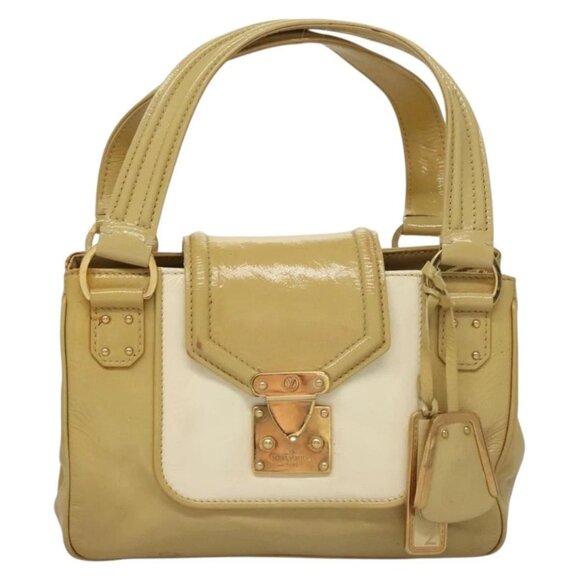 LOUIS VUITTON Cruise line Sac Bicolor Hand Bag Enamel Yellow - Picture 1 of 15